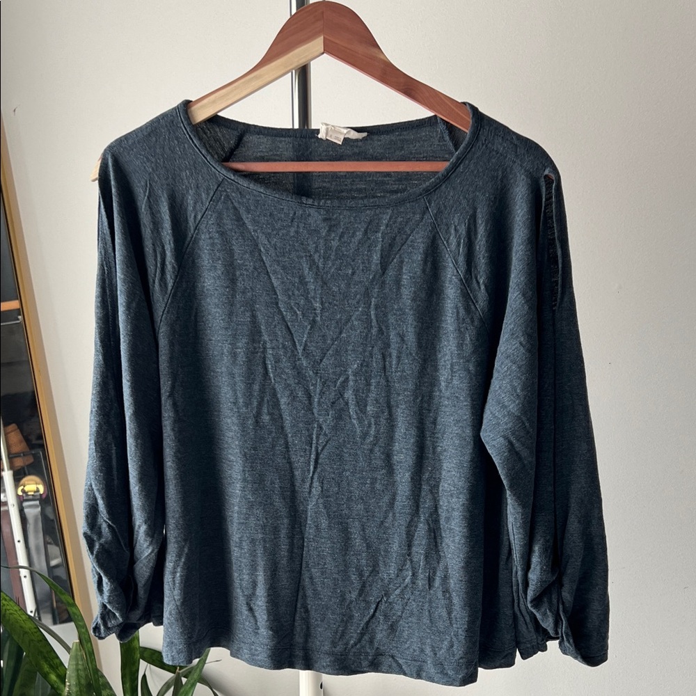 LOFT Lounge Dark Gray Crop Top S